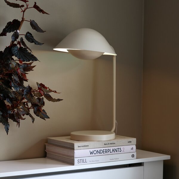 Nordlux Lampă de masă Freya din metal, bej, Bej, Camera de zi / sufragerie, Metal