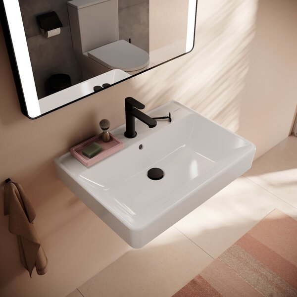 Hansgrohe Xanuia Q lavoar 65x48 cm dreptunghiular clasică alb luciu 60134450