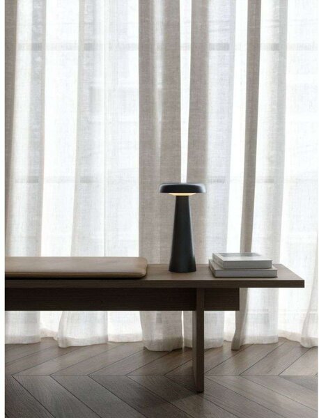 DFTP by Nordlux Lampă de masă LED Arcello dimabilă, antracit, reglabil, Negru, Camera de zi / sufragerie, Metal, Modern