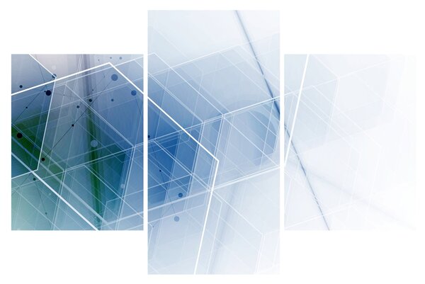 Tablou - Figuri geometrice (90x60 cm)