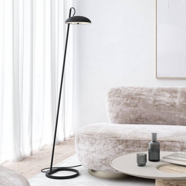 DFTP by Nordlux Lampă de podea Versale, negru, Negru, Camera de zi / sufragerie, Metal, Scandinavă