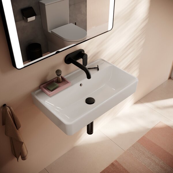 Hansgrohe Xanuia Q lavoar 65x39 cm dreptunghiular clasică alb luciu 60218450