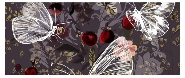 Tablou - Fluture (120x50 cm)