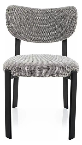 Scaun RIN, gri/negru, stofă/metal, 51x50x79 cm