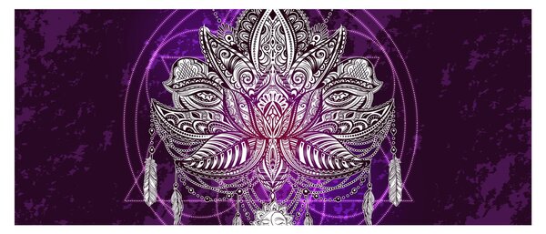 Tablou - Lotus (120x50 cm)