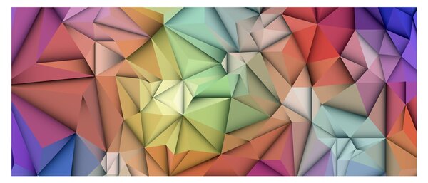 Tablou - Abstracția poligonală (120x50 cm)