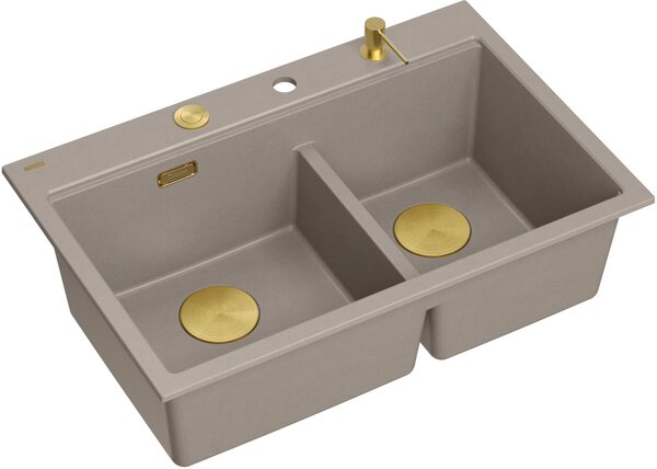 Quadron Marc 120 chiuveta graniteq 76x50 cm bej HQC7650U4_PVDG1
