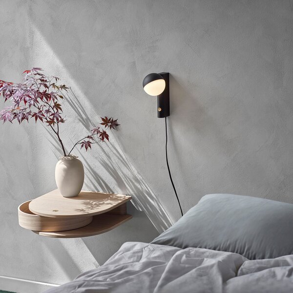 Northern Balancer mini LED de perete, negru, reglabil, Negru, Camera de zi / sufragerie, Metal, Design