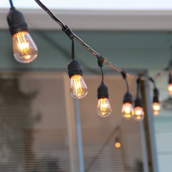Lite Bulb Moments ghirlandă lumin. 10x vintage 10m, reglabil, Negru, Plastic, Modern