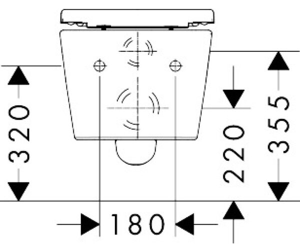 Hansgrohe EluPura Original S vas wc cu capac soft-close agăţat fără margine alb lucios 60288450
