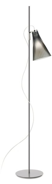 Kartell K-Lux lampadar, 1 bec, gri/smoky, Gri, Camera de zi / sufragerie, Metal, Proiector suspendat
