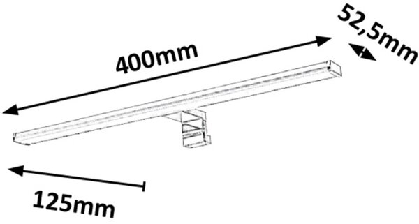 Rabalux Levon lampă de perete 1x8 W alb-crom 2114
