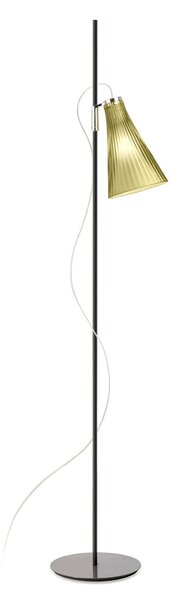 Kartell K-Lux lampadar, 1 bec, negru/verde, Negru, Camera de zi / sufragerie, Metal, Proiector suspendat