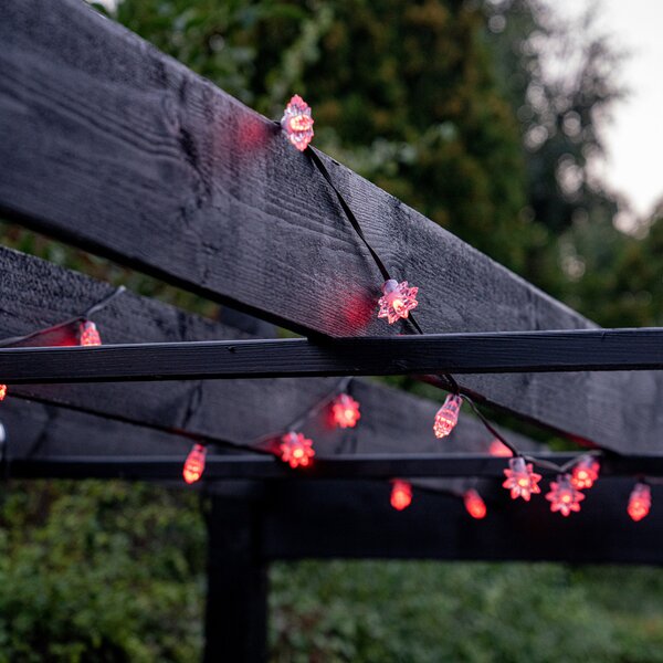Lite Bulb Moments ghirlandă luminoasă 50x stea, 10m, reglabil, Negru, Plastic, Modern