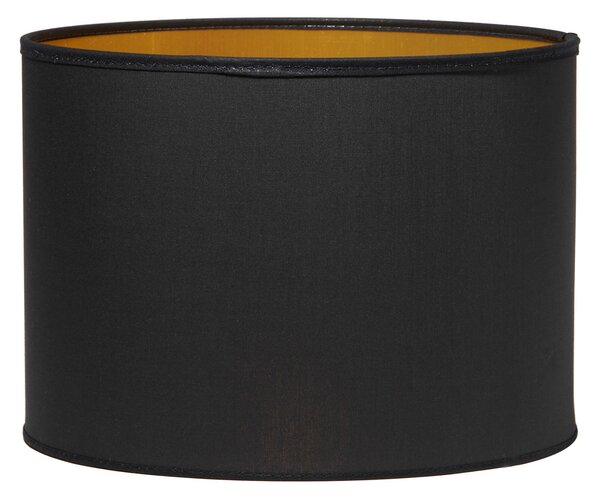 PR Home Lampă de masă Gatsby, Ø 30 cm, ceramică/textil, Negru, Camera de zi / sufragerie, Țesătură / Textil