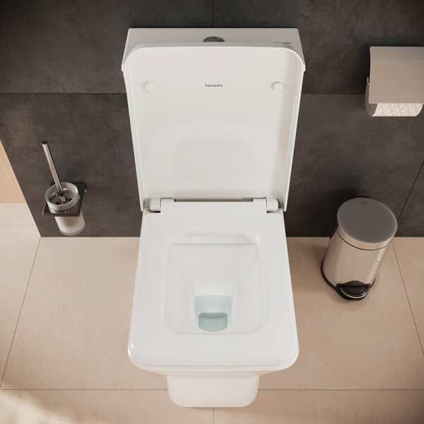 Hansgrohe EluPura Original Q vas wc stativă fără margine alb lucios 60135450