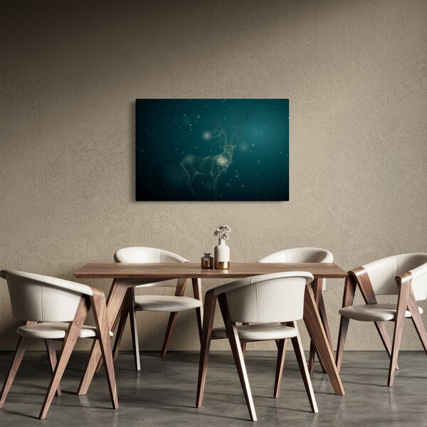 Tablou - Cerb magic noaptea (90x60 cm)