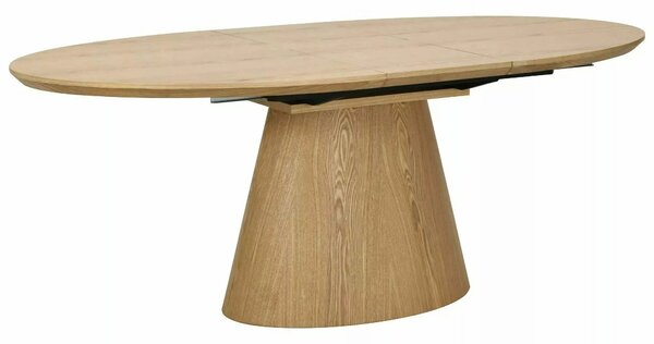 Masă extensibilă MAROCCO, stejar, furnir/MDF, 160–200x100x75 cm