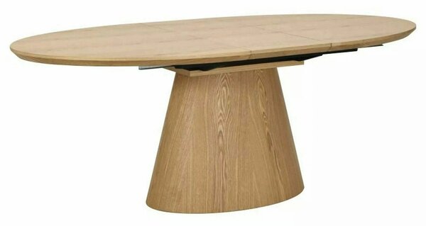 Masă extensibilă MAROCCO, stejar, furnir/MDF, 160–200x100x75 cm