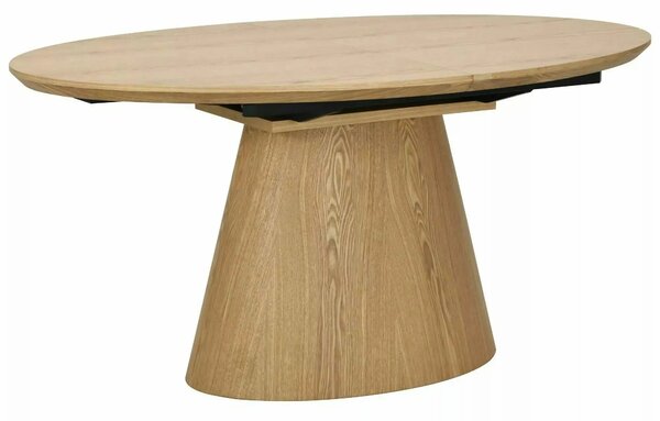 Masă extensibilă MAROCCO, stejar, furnir/MDF, 160–200x100x75 cm