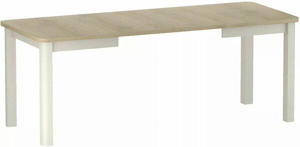 Masă extensibilă OSKAR, stejar cremona/cașmir, PAL laminat/MDF, 80–200