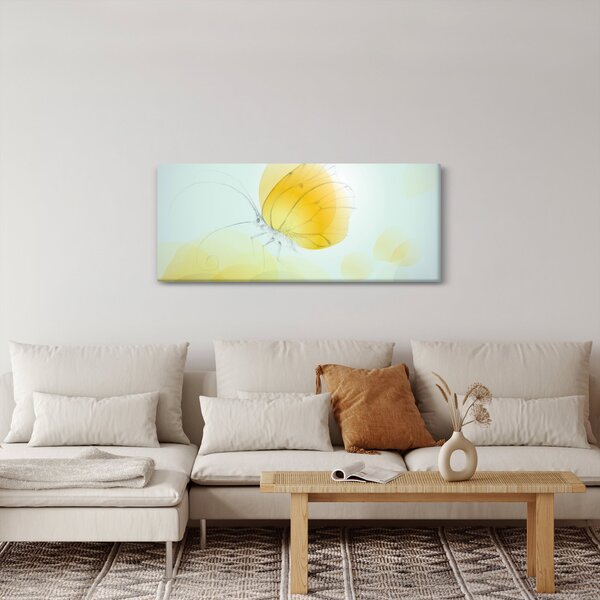 Tablou - Fluturele galben (120x50 cm)