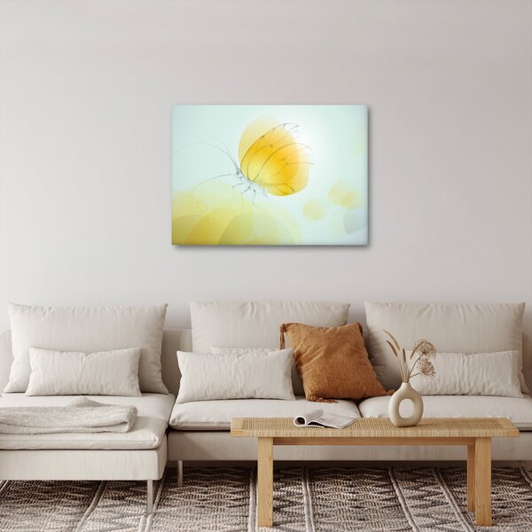 Tablou - Fluturele galben (70x50 cm)