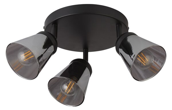 Searchlight Spot tavan Classy 3 becuri, reglabil, Gri, Camera de zi / sufragerie, Metal, Modern