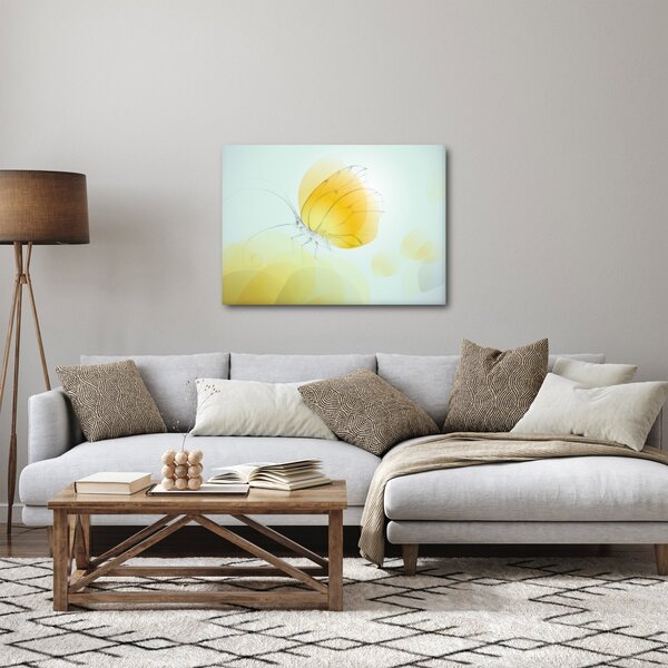 Tablou - Fluturele galben (70x50 cm)