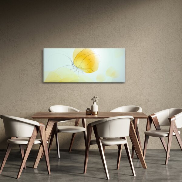 Tablou - Fluturele galben (120x50 cm)