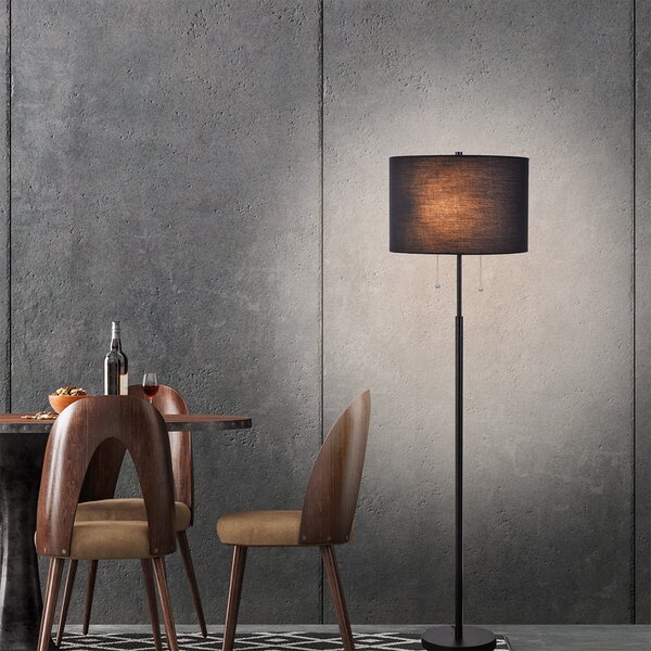 Light Prestige Fogo lampă de podea 2x15 W negru LP03042FBK