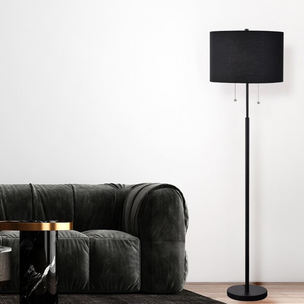 Light Prestige Fogo lampă de podea 2x15 W negru LP03042FBK