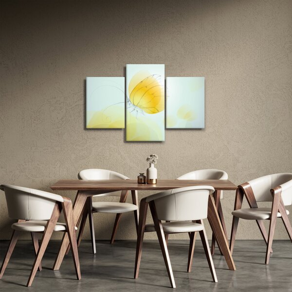 Tablou - Fluturele galben (90x60 cm)