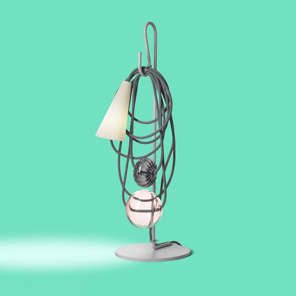 Foscarini Filo LED, Amethyst Queen, Gri, Camera de zi / sufragerie, Metal, Design
