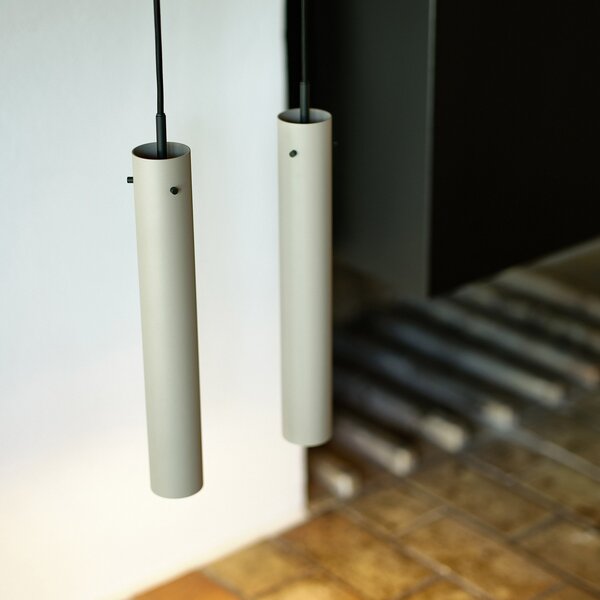 FRANDSEN FM2014 lampă suspendată 36 cm gri mat, reglabil, Gri, Camera de zi / sufragerie, Metal, Design