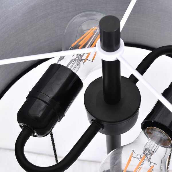Light Prestige Fogo lampă de podea 2x15 W negru LP03042FBK