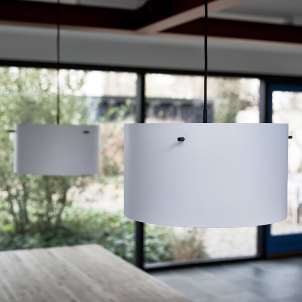 FRANDSEN FM1954 Lampă suspendată Ø 41 cm alb mat, reglabil, Alb, Camera de zi / sufragerie, Metal, Design