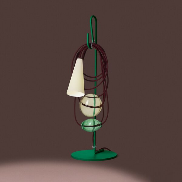Foscarini Lampă de masă Filo LED, Southern Talisman, Multicolor, Camera de zi / sufragerie, Metal, Design