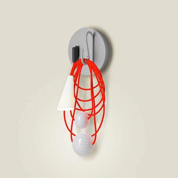 Foscarini Filo LED, Eastern Coral, Multicolor, Camera de zi / sufragerie, Metal, Design