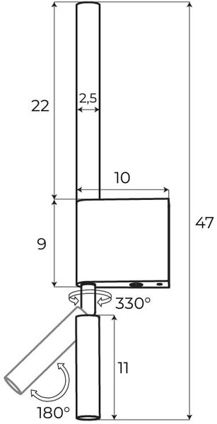 MaxLight Organic lampă de perete 2x1 W auriu W0340