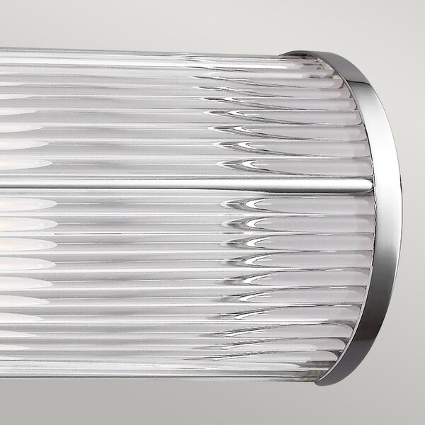 FEISS Aplică perete LED Paulson IP44 2 becuri lăț=58,4cm, Metalic, Camera de zi / sufragerie, Metal