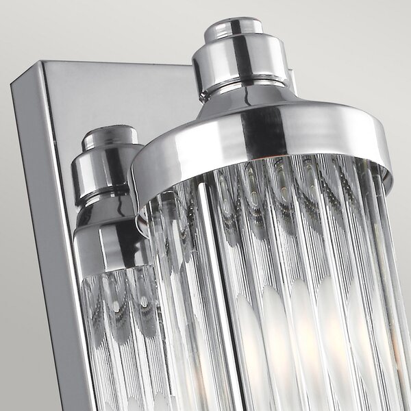 FEISS Aplică perete LED Paulson IP44 1 bec h=73,7cm, Metalic, Camera de zi / sufragerie, Metal