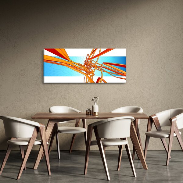 Tablou - Linii împletite, abstracție (120x50 cm)