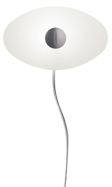 Foscarini Bit 2 aplice de perete din sticlă, alb, Alb, Camera de zi / sufragerie, Sticlă, Design