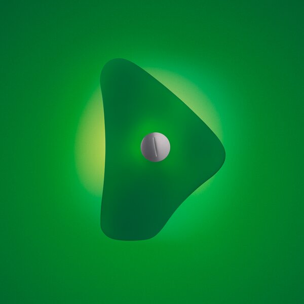Foscarini Bit 4 aplică perete, difuzor sticlă ver., Verde, Camera de zi / sufragerie, Sticlă, Design