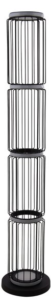 Searchlight Lampă de podea LED Cage design cușcă, Negru, Camera de zi / sufragerie, Metal, Modern