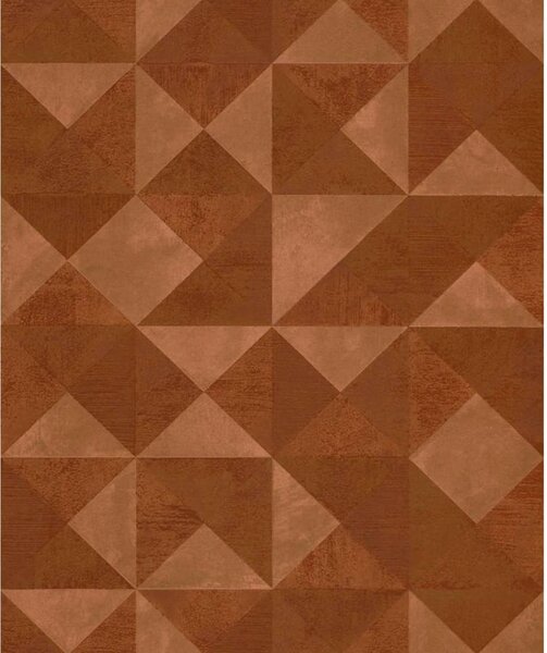 Noordwand Tapet „Topchic Graphic Shapes Facet”, portocaliu metalic GT3005