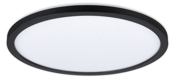 Paulmann Atria Shine Panou LED negru Ø29 cm 3000 K pornit/oprit, Negru, Camera de zi / sufragerie, Plastic, Modern