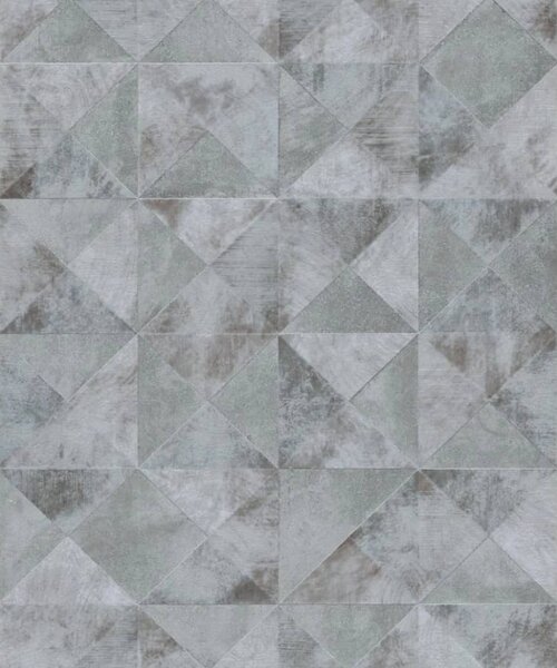 Noordwand Tapet „Topchic Graphic Shapes Facet”, gri metalic GT3001
