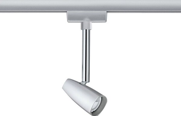 Paulmann URail Barelli un spot, crom, reglabil, Gri, Camera de zi / sufragerie, Metal, Modern